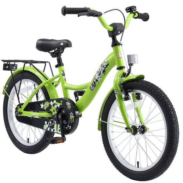 Bikestar 18 Zoll Kinderfahrrad – Kinder 5–8 Jahre, Grün