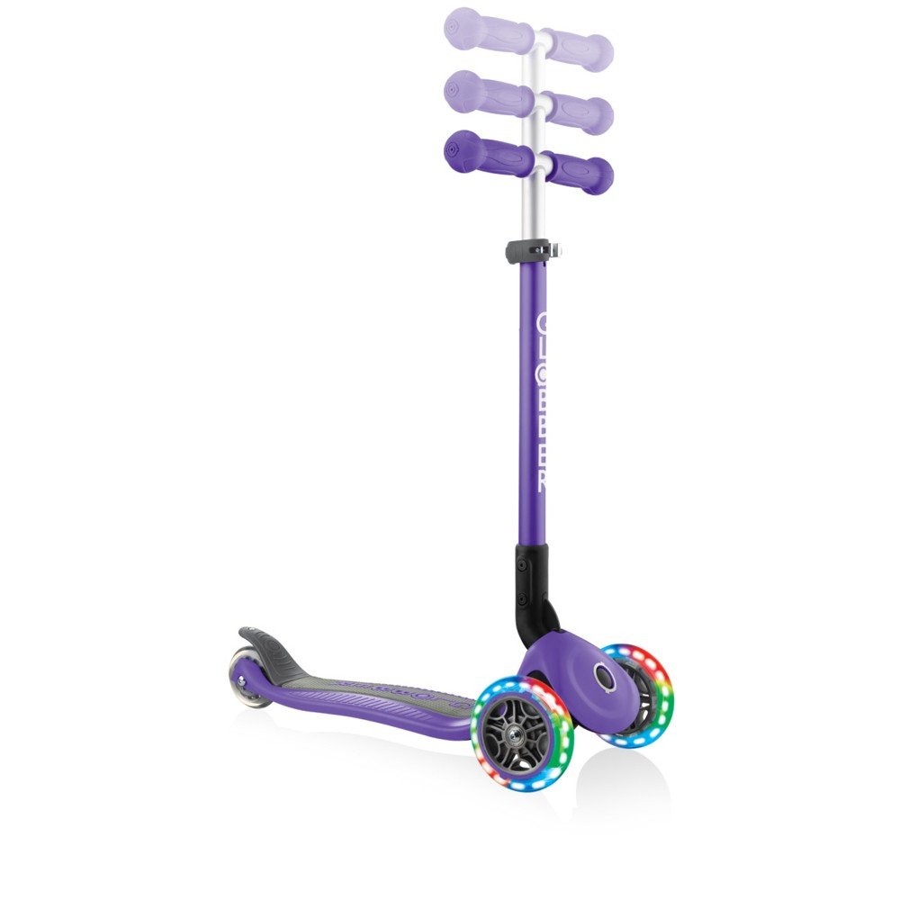 Globber Primo Foldable Lights Kinderroller – ab 3 Jahren, Lila