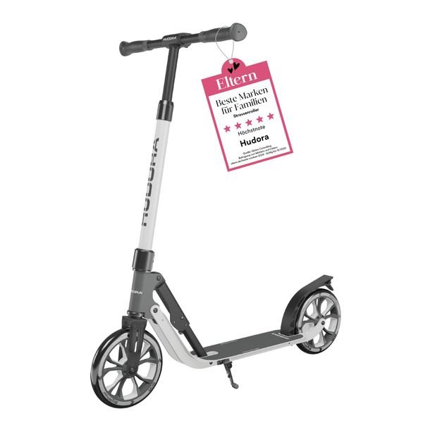 Hudora Big Wheel Air Kinderroller – ab 8 Jahren, Schwarz